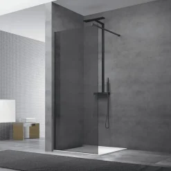 Swiss Aqua Technologies Paroi de douche à l'italienne 97x200cm Walk-in, verre fumé (SIKOWI100KS)