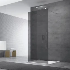 Swiss Aqua Technologies Paroi de douche à l'italienne 97x200cm Walk-in, verre fumé (SIKOWI100KS)