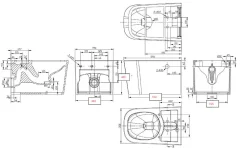 Wc À Poser|Swiss Aqua Technologies Ultimax WC hybride avec réservoir intégré et abattant frein de chute (SATOFSHFS3)