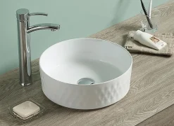 Vasque À Poser|Swiss Aqua Technologies Vasque à poser Infinitio 36 x 36 x 12 cm sans trop-plein, blanc brillant (SATINF3636)