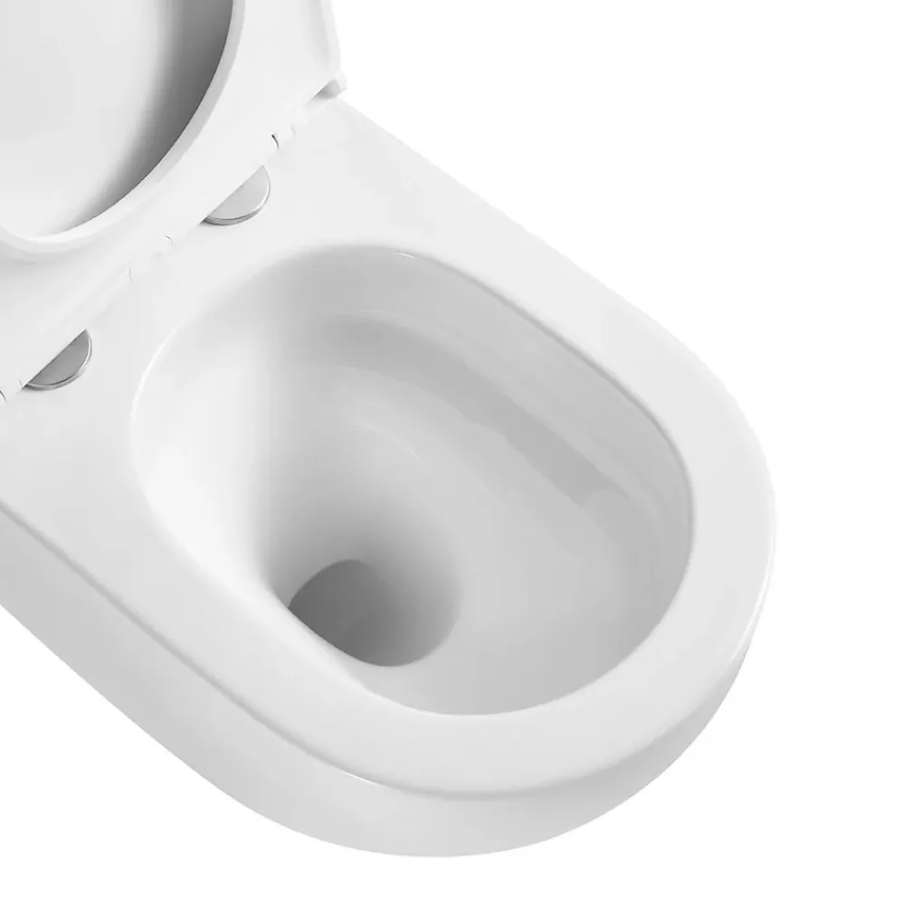 Wc Suspendu|Swiss Aqua Technologies WC suspendu sans bride Tornado Quiet et fixations invisibles, abattant frein de chute (SAT67010RTORP)