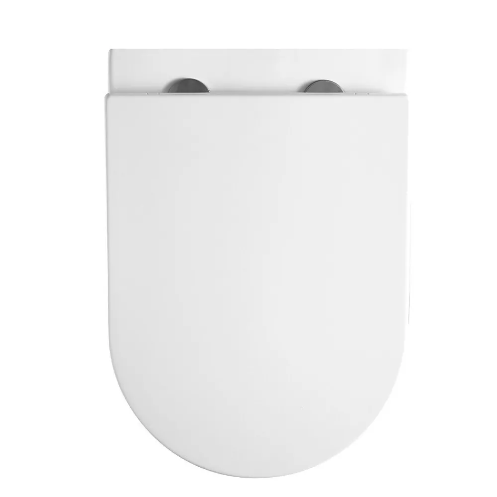 Wc Suspendu|Swiss Aqua Technologies WC suspendu sans bride Tornado Quiet et fixations invisibles, abattant frein de chute (SAT67010RTORP)