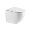 Wc Suspendu|Swiss Aqua Technologies WC suspendu sans bride et fixations invisibles, abattant frein de chute (SAT67010RREXP)