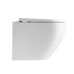 Wc Suspendu|Swiss Aqua Technologies WC suspendu sans bride et fixations invisibles, abattant frein de chute (SAT67010RREXP)