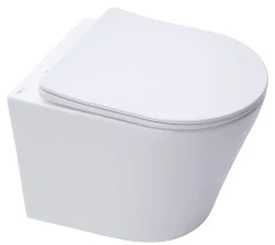 Wc Suspendu|Swiss Aqua Technologies WC suspendu Infinitio sans bride et fixations invisibles + abattant frein de chute (SATINF010RREXP)