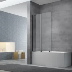 Swiss Aqua Technologies Walk-In Xmotion Pare baignoire 150x117,5 cm, noir (SATWIXMVZ150C)