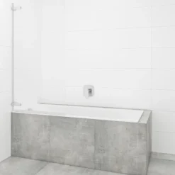 Pare-Baignoire|Swiss Aqua Technologies 150x80 cm TGD NEW Pare-baignoire pivotant en verre, orientation gauche et droite, chrome (SATTGVZO150CRT)
