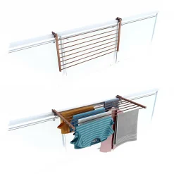 Etendoir À Linge|Foxydry Système extérieur pliable corten 102x63x8 cm Duo