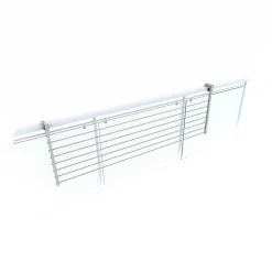 Etendoir À Linge|Foxydry Système rabattable blanc pour rambarde 118x63x8 cm Duo