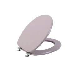 Kiamami Valentina Tablette De Couvercle De Wc Universelle En Mdf Violet Pastel Mat