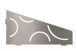 Schluter Tablette murale de douche SHELF- E- S3 - CURVE - inox brossé - 62 x 295 x 154 mm