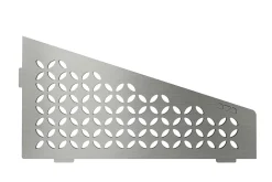 Schluter Tablette murale de douche SHELF- E- S3 - CURVE - inox brossé - 62 x 295 x 154 mm