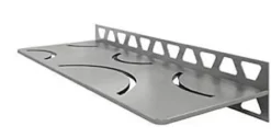 Schluter Tablette murale de douche Shelf-W-S1 - Coloris: inox brossé - En acier inoxydable - Dimensions: 300 x 115 mm - Modèle : floral