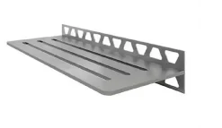 Schluter Tablette murale de douche Shelf-W-S1 - Coloris: inox brossé - En acier inoxydable - Dimensions: 300 x 115 mm - Modèle : floral