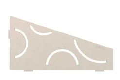 Schluter Tablette murale de douche SHELF- E- S3 - FLORAL - acier inox brossé - 62 x 295 x 154 mm