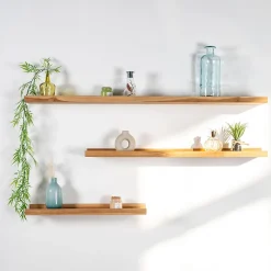 Etagère Salle De Bains|Wanda Collection Tablette étagère Helvine salle de bain en teck massif 60cm