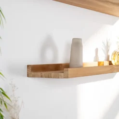 Etagère Salle De Bains|Wanda Collection Tablette étagère Helvine salle de bain en teck massif 90cm