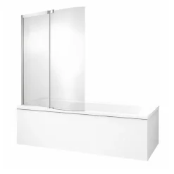 Tablier Et Habillage De Baignoire|Jacob Delafon Tablier bain pour baignoires rectangulaires installation angle 180 x 90 x 60cm Blanc Mat + Pare bain Malice