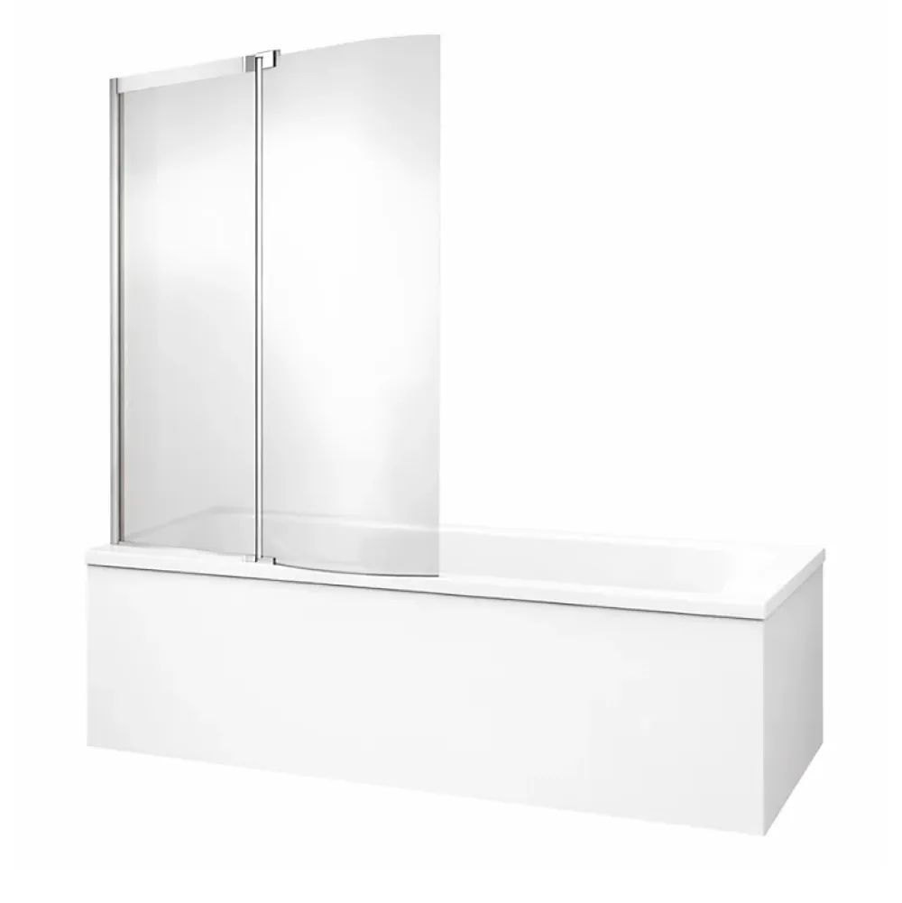 Tablier Et Habillage De Baignoire|Jacob Delafon Tablier bain pour baignoires rectangulaires installation angle 180 x 90 x 60cm Blanc Mat + Pare bain Malice
