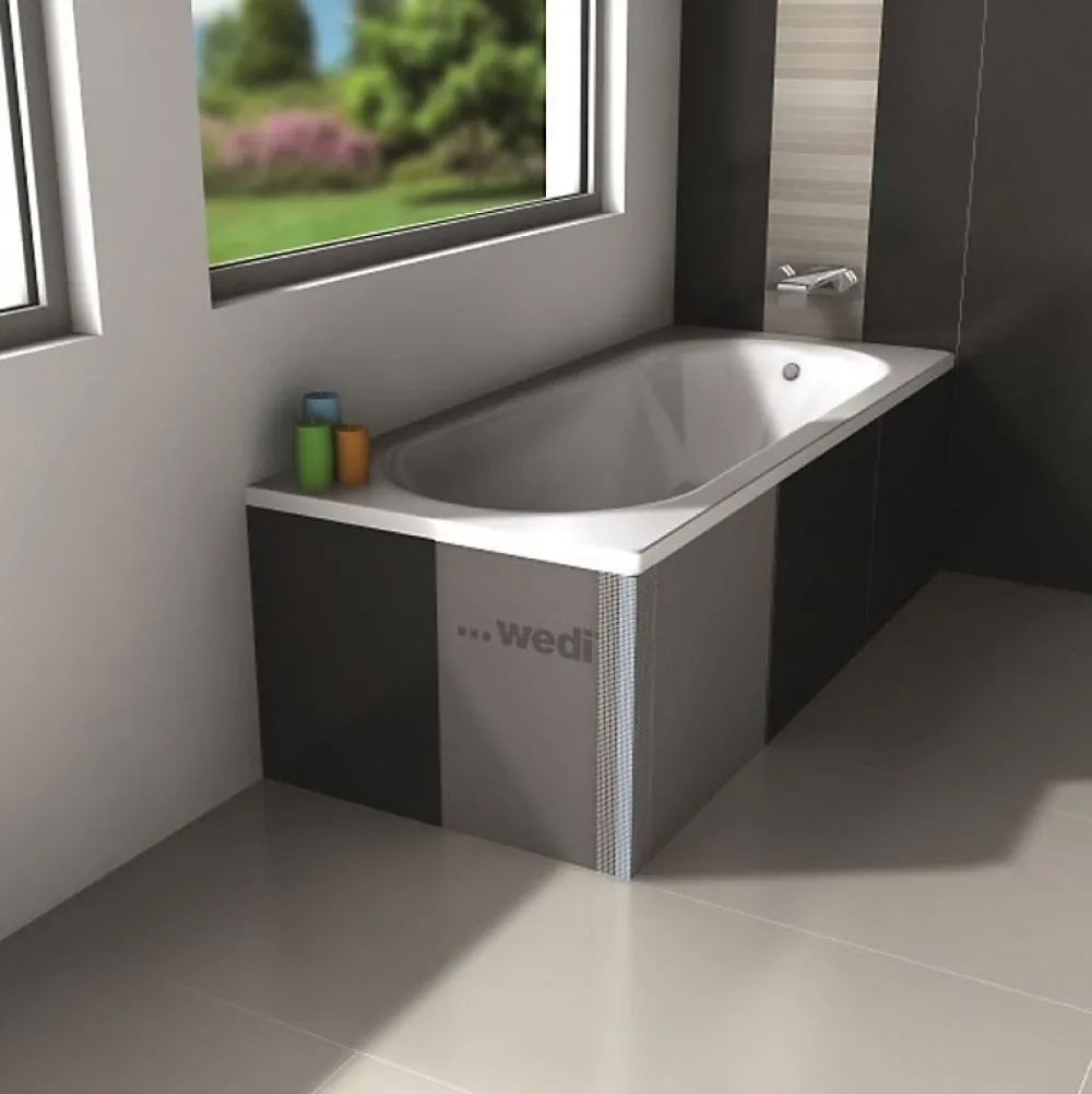 Wedi Tablier de baignoire à carreler latéral 77 x 60 cm
