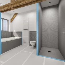 Tablier Et Habillage De Baignoire|U-tile Tablier de baignoire à carreler sans vérins - 177 x 60 cm