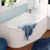 GoodHome Tablier de baignoire asymétrique frontal 160x95 cm Cavally