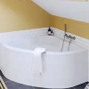 Tablier Et Habillage De Baignoire| Tablier de baignoire d'angle Horyn L. 130 cm blanc
