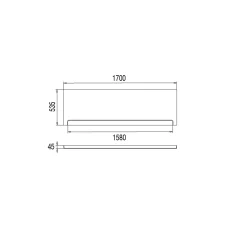 Tablier Et Habillage De Baignoire|Valentin Tablier de baignoire frontal pour baignoire droite 170 x 75 cm, blanc,
