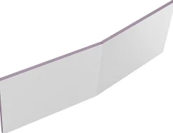 Jacob Delafon Tablier de baignoire frontal blanc brillant