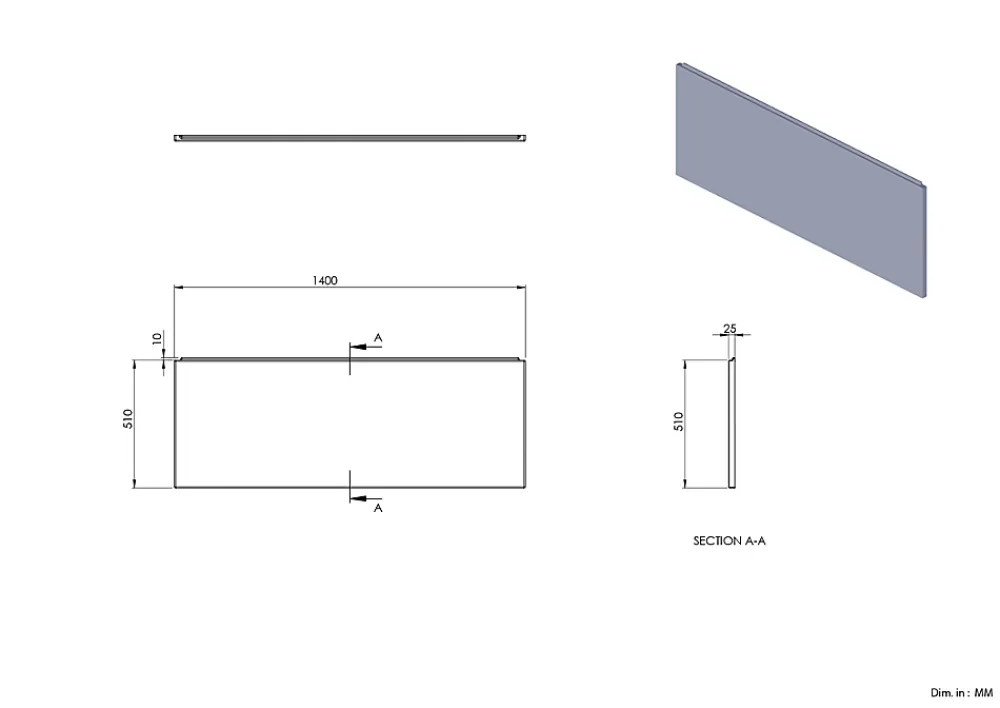 Tablier Et Habillage De Baignoire|Balneo Tablier de baignoire frontal blanc Panel 140 cm