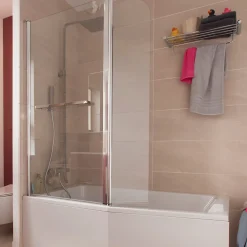 Jacob Delafon Tablier de baignoire frontal et latéral 170 cm blanc mat