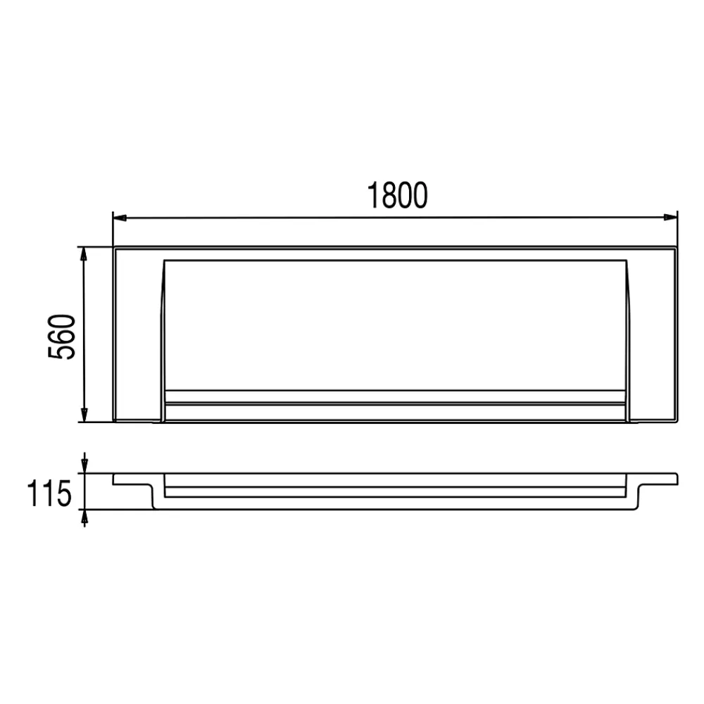 Valentin Tablier de baignoire frontal blanc pour baignoire droite L.180 x l.80 cm,