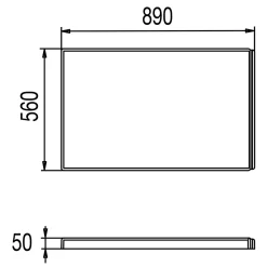 Valentin Tablier de baignoire latéral blanc 180 x 90 cm pour modèles Folk et Conversation,