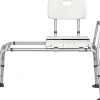 Giantex Tabouret de Douche Coulissant, Banc de Douche Autonomie Hauteur Réglable, Personnes Handicapées Âgées,Charge 160KG