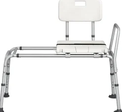 Giantex Tabouret de Douche Coulissant, Banc de Douche Autonomie Hauteur Réglable, Personnes Handicapées Âgées,Charge 160KG