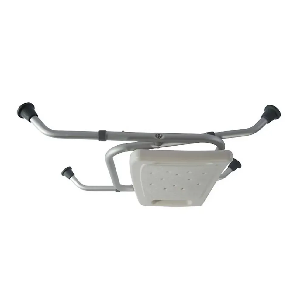 Generique Tabouret de douche, Identités 812031, Chaise de douche, courbé pliant blanc, pliable pour le ranger et le transporter facilement