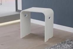 Bernstein Tabouret de douche PB4002 en fonte minérale - blanc mat