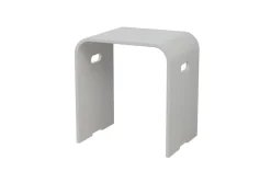 Bernstein Tabouret de douche PB4002 en fonte minérale - blanc mat