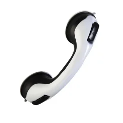 Siège De Douche|Pellet Tabouret de douche PMR Essentiel rond hauteur réglable + Barre à ventouse de maintien PMR 30 cm