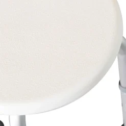 Siège De Douche|Homcom Tabouret de douche réglable en hauteur siège de douche ergonomique pieds antidérapants charge max. 136 Kg alu HDPE blanc