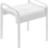 Godonnier Tabouret de douche structure alu, assise en polymère L. 52,6 x P.46,1 x H.58 cm
