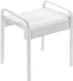 Godonnier Tabouret de douche structure alu, assise en polymère L. 52,6 x P.46,1 x H.58 cm
