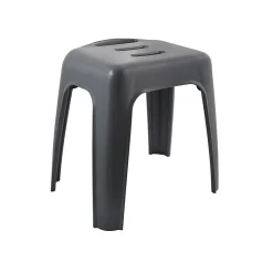 Spirella Tabouret grand siège de douche HOCKER Gris Max 130kg