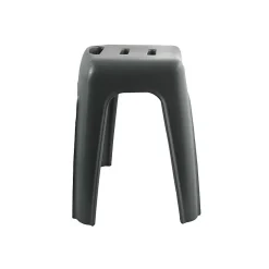 Spirella Tabouret grand siège de douche HOCKER Gris Max 130kg