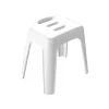 Spirella Tabouret grand siège de douche HOCKER Blanc Max 130kg