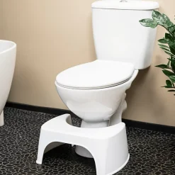 Wellcare Tabouret physiologique de toilette en plastique blanc