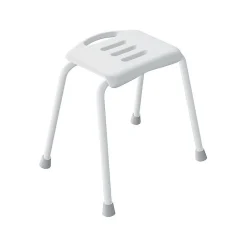 Spirella Tabouret Salle de bain Inoxydable Blanc