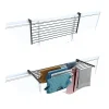 Foxydry Étagère à linge balcon pliable alu 118x63x8 cm Duo