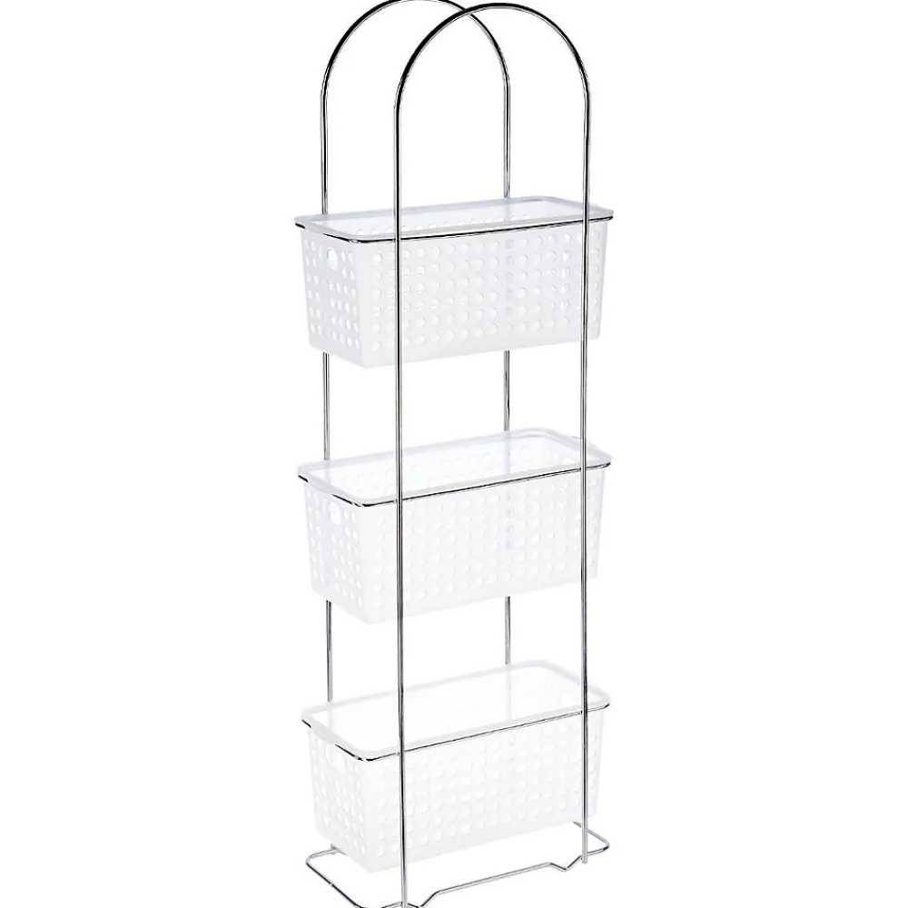 Etagère Salle De Bains|5Five Étagère 3 niveaux Transparent -