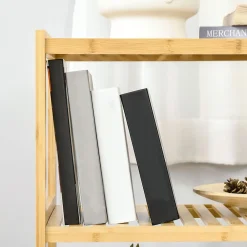 Etagère Salle De Bains|ProximaX Étagère autoportante 3 niveaux en bambou, meuble rangement salle de bain, cuisine, salon ou couloir, finition naturelle